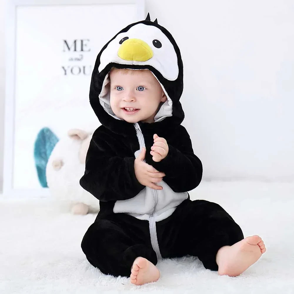 Pijama Pinguim Infantil e Adulto