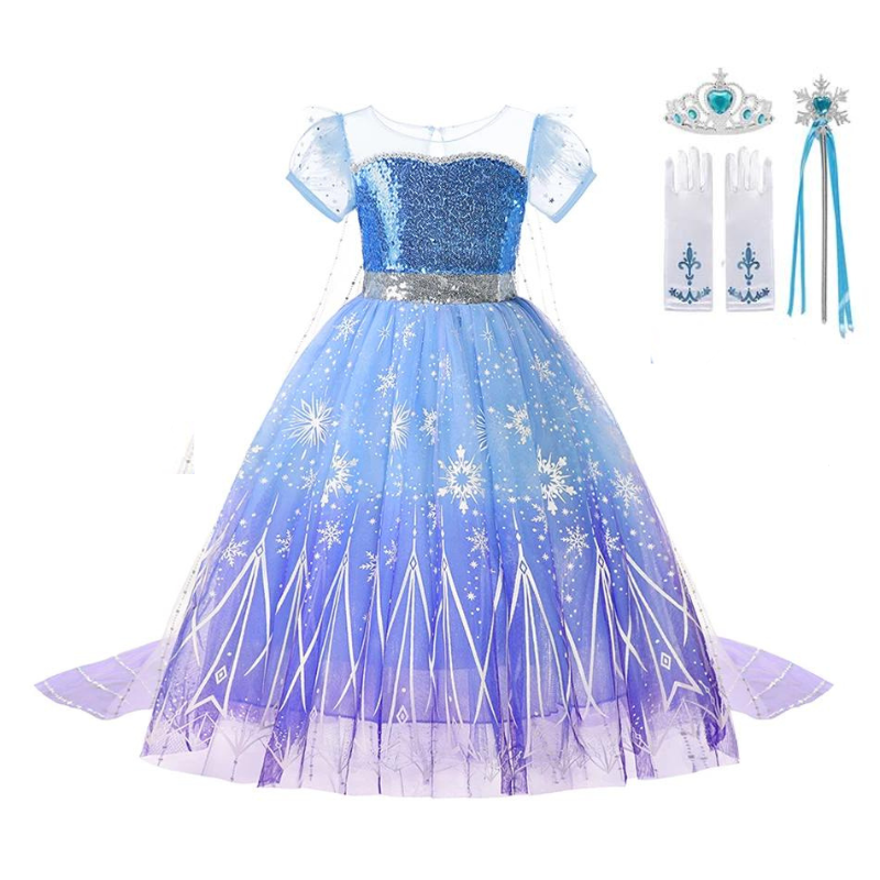 Fantasia Elsa Infantil e Adulto