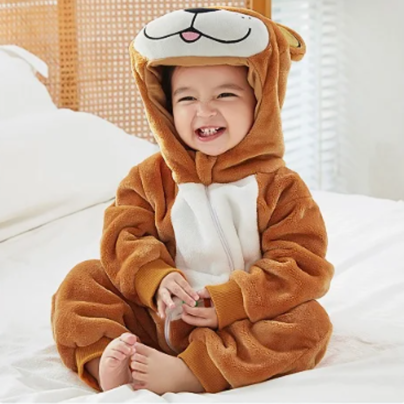 Pijama Ursinho Infantil e Adulto