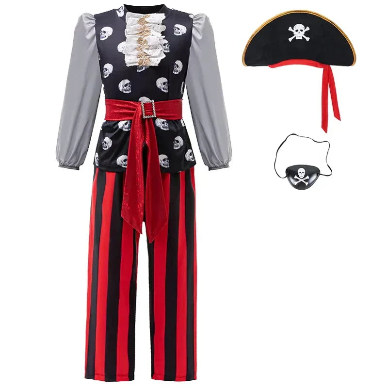 Fantasia Capitão Pirata Infantil e Adulto