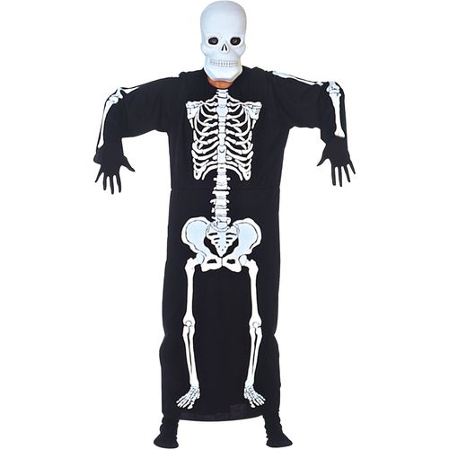Fantasia Esqueleto Kafta Adulto e Infantil - Halloween