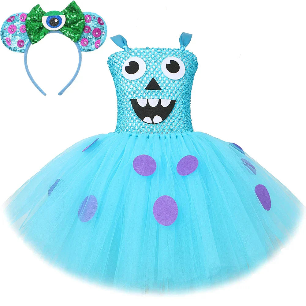Vestido Sullivan Infantil e Adulto - Monstros SA