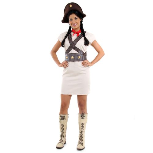Fantasia Maria Bonita Vestido Cangaceira Adulto e Infantil Completa