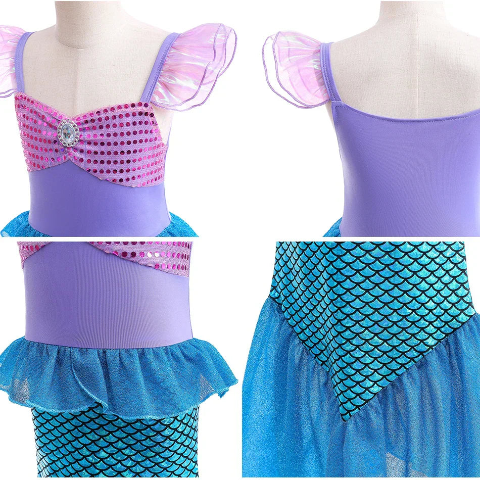 Fantasia Infantil e Adulto Ariel Oceano Encantado