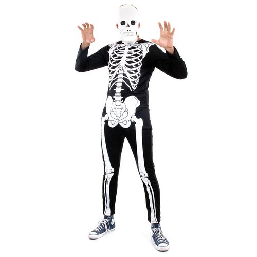 Fantasia Esqueleto Glow Adulto e Infantil - Halloween