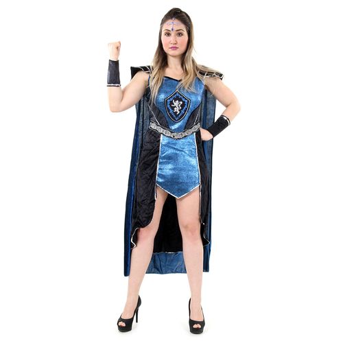 Fantasia Guerreira Medieval Adulto e Infantil