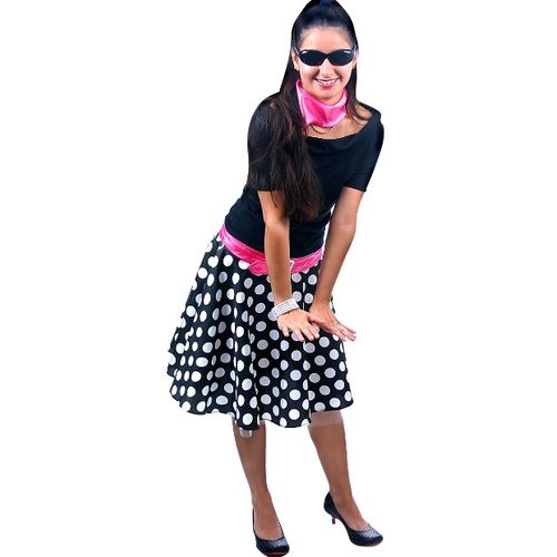 Fantasia Anos 60 Feminino Adulto e Infantil