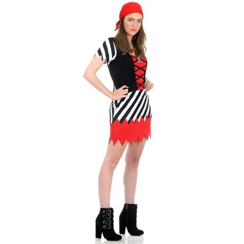 Fantasia Pirata Mary Adulto e Infantil com Bandana - Heat Girls