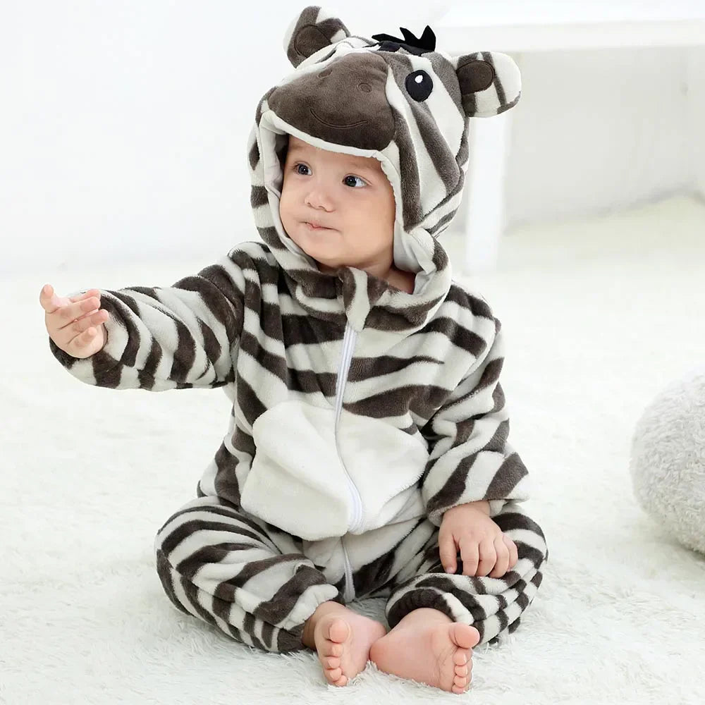 Pijama Zebra Infantil e Adulto