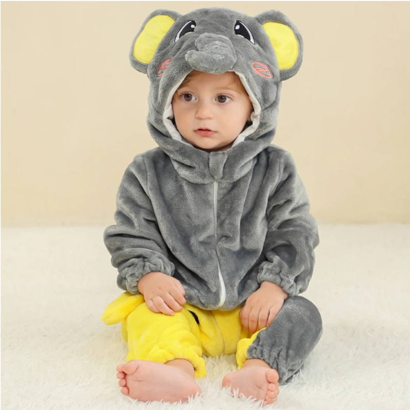 Pijama Elefante Infantil e Adulto