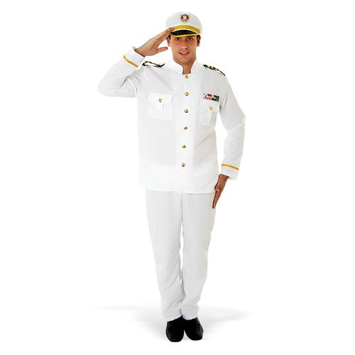 Fantasia Comandante Naval Adulto e Infantil - Carnaval
