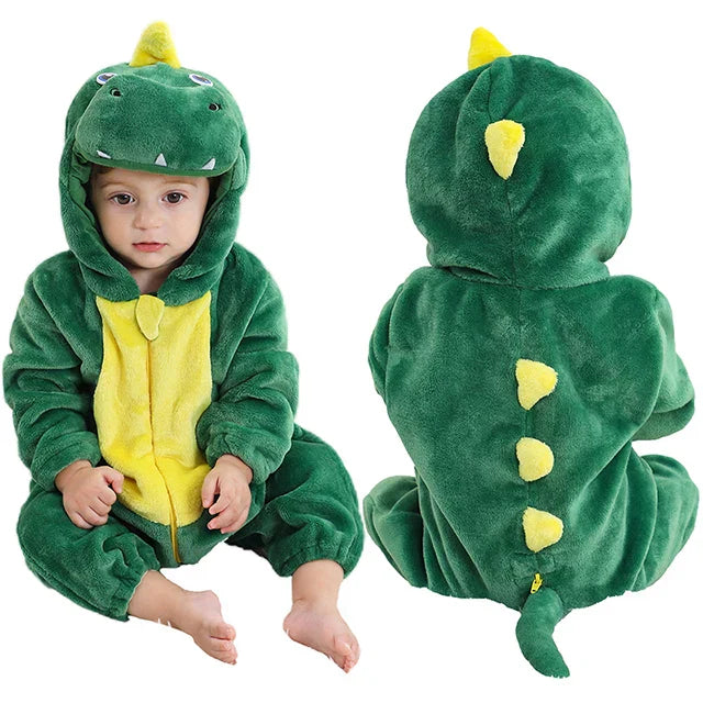 Pijama Dinossauro Verde Infantil e Adulto